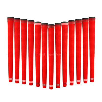 Set of 13 Golf Club Grips 360 Degree Men's Oversize Red  Free Pro Golf Tape - Image 1 of 3