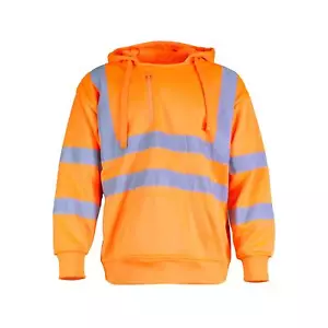 Felpa con cappuccio pullover Warrior unisex hi vis arancione - Foto 1 di 5