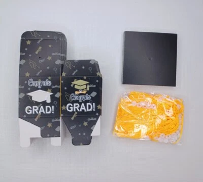 30 Piezas Graduación Graduación Fiesta Favor Cajas Gorra y Borlas Foto 1 de 4