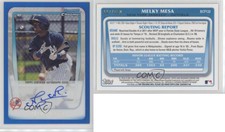 2011 Bowman Chrome Prospects Auto Blue Refractor /150 Melky Mesa #BCP132 Auto