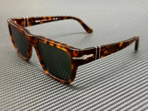 PERSOL PO3348S 24 31 Brown Havana Green Unisex 57 mm Sunglasses - Picture 1 of 5