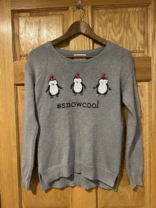 Suéter Pingüino Gris Justice Fashion Niñas Talla 14 - Imagen 1 de 5