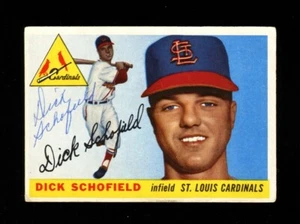 1955 TOPPS DICK SCHOFIELD #143 CARDINALS SIGNED AUTOGRAPH - Picture 1 of 1