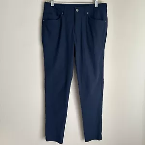 Lululemon Pants Mens 31x30 (30x30) Blue ABC Slim Fit Trousers Warpstreme M5AD9S - Picture 1 of 12