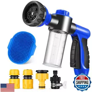 6 Pieces Dog Wash Hose Attachment with Soap Dispenser Pet Bathing Tool Set Do - Picture 1 of 5