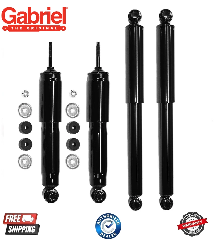 Juego de 4 piezas amortiguadores delanteros y traseros Ryder Lt Gabriel para Nissan Frontier 1998-2004 Foto 1 de 1