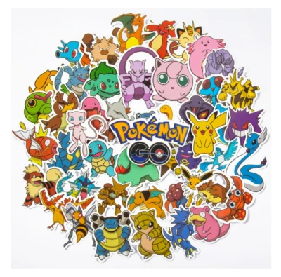 50 x Pokemon Stickers Books Laptop Party Bags Water Bottle Skateboard Helmet - Image 1 of 4