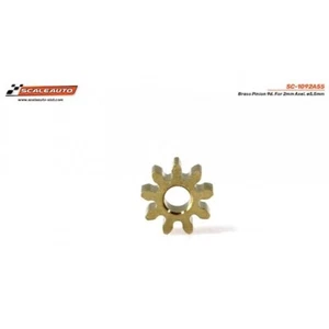 Scaleauto SC-1092A55 Brass Pinion 9 tooth For 2mm motor shaft, ø5,5mm (x2) - Picture 1 of 1