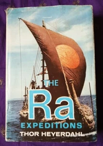 The Ra Expeditions~Thor Heyerdahl ~ 1972 Hardback Book With Colour Photos - Picture 1 of 21