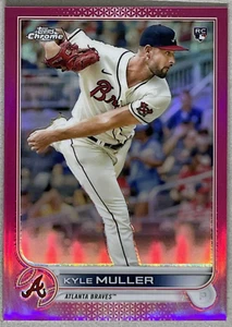Kyle Muller, 2022 Topps Chrome #70, Magenta Refractor SN 277/399, Atlanta Braves - Picture 1 of 2