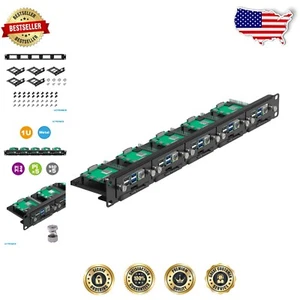 Versatile 1U Raspberry Pi Rackmount: Holds 5 Pis & 5 SSDs for Cluster Computing - Picture 1 of 8