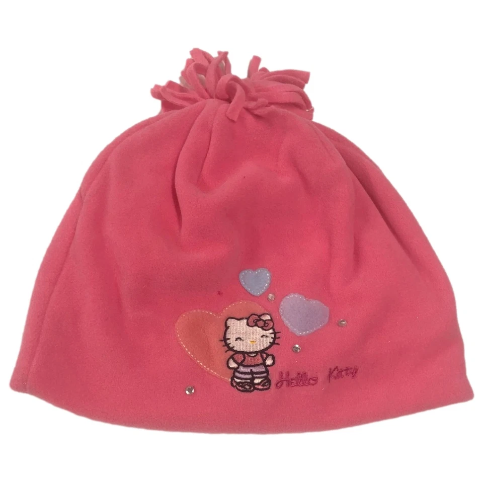 Gorro de lana rosa Hello Kitty para niñas gorra de invierno Foto 1 de 1