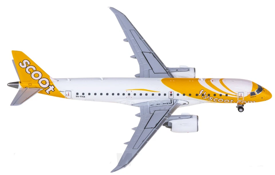 EMBRAER E190-E2 SCOOT REG 9V-THA W/ANTENNA - JC WINGS XX40240 1/400 -