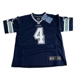 Dallas Cowboys Nike Prescott # 4 Youth/Girls Jersey Medium (5/6) NFL Navy NWT - Picture 1 of 7