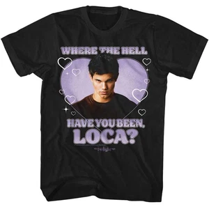Twilight - Loca Heart Recolor - American Classics - Solid Black Adult Short Slee - Picture 1 of 3