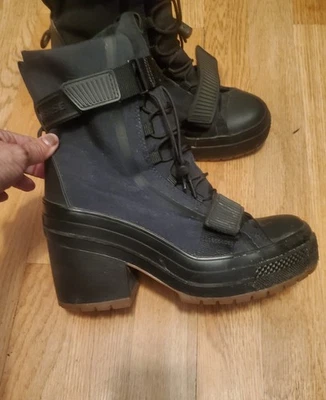 Converse Chuck Taylor All Star GR82 Black Platform Boots Womans Size 8 - Image 1 of 4