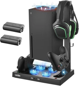 Lictin Cooling Stand & Stand and Cooling Station with Dual Charger for Series X - Picture 1 of 7