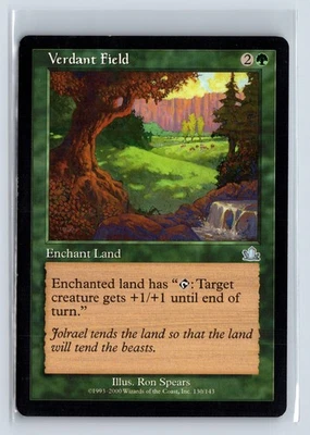(3x) VERDANT FIELD – MTG Magic the Gathering Card – Prophecy – Uncommon - Image 1 of 4