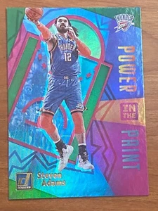 2020-21 Panini Donruss - Power in the Paint Steven Adams #9 Green Foil - Picture 1 of 2