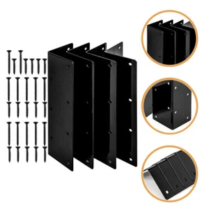 4 Set Bed Corner Bracket Growing Tent Raised Garden Metal Brackets - Picture 1 of 12
