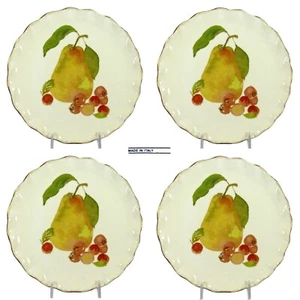 NUEVO Juego de Platos de Ensalada Caja y Barril Fruta de Cosecha 7.5" 4 Peras Italia 516-892 - Imagen 1 de 12