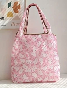 Hello Kitty Sanrio Reusable Shopping Bag - Folds Into Carrying Pouch - Picture 1 of 3