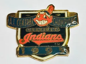 Cleveland Indians Babbo Capo Wahoo American League AL Campione Centrale 1995 - Foto 1 di 2