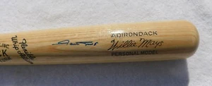 Willie Mays signed Adirondack 302 personal model baseball bat Scoreboard Coa NIB - Picture 1 of 9