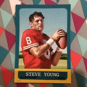 2014 Topps 1963 Minis Oversized Jumbo 5x7 Steve Young 49ers QB 48/99 made MVP - Bild 1 von 2