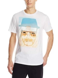 Breaking Bad HEISENBERG SKETCH FACE AND RV T-Shirt Men's NEW Licensed & Official - Picture 1 of 1