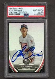 Jose Berrios Signed Autographed 2013 Bowman Platinum #84 RC PSA DNA COA Lot #2 - Picture 1 of 2