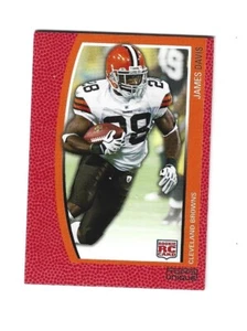 2009 Topps único rojo #199 James Davis/799 RC Cleveland Browns - Imagen 1 de 2