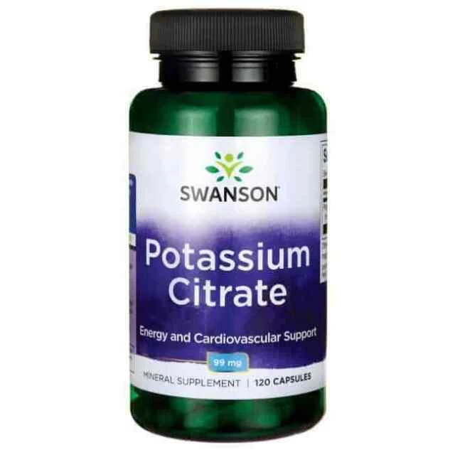Swanson Potassium Citrate Supplement (120 Capsules)