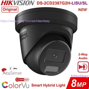 Hikvision 4K 8MP ColorVu 2-Way Audio PoE IP Camera DS-2CD2387G2H-LISU/SL 2.8mm - Picture 1 of 7