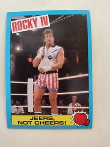 ROCKY IV: Rocky: Jeers, Not Cheers! Topps Karte #37 1985 - Bild 1 von 2