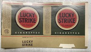 Vintage NOS Lucky Strikes  Unused  Pack Label/Wrapper