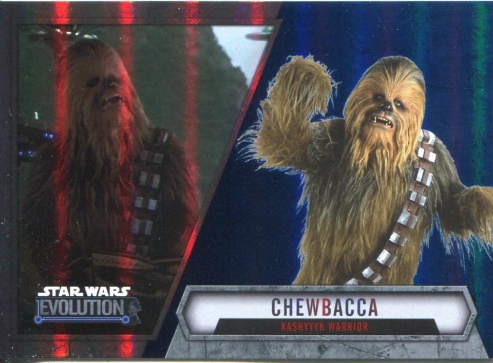 Star Wars Evolution 2016 Blue Parallel Card #55 Chewbacca - Kashyyyk Warrior - Image 1 of 1