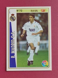 RAUL GONZALEZ ORIGINAL ROOKIE CARD R MADRID MUNDICROMO # 72 LA LIGA 1994 - 95 - Imagen 1 de 10