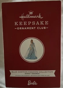2019 Hallmark Keepsake Ornament Blue Chiffon Fashion Collection Barbie Doll KOC - Picture 1 of 5