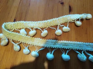 RIBBON 10 mm X 5 m Lemon Bobble IDEAL 4 CARD + DRESS MAKING - Picture 1 of 1