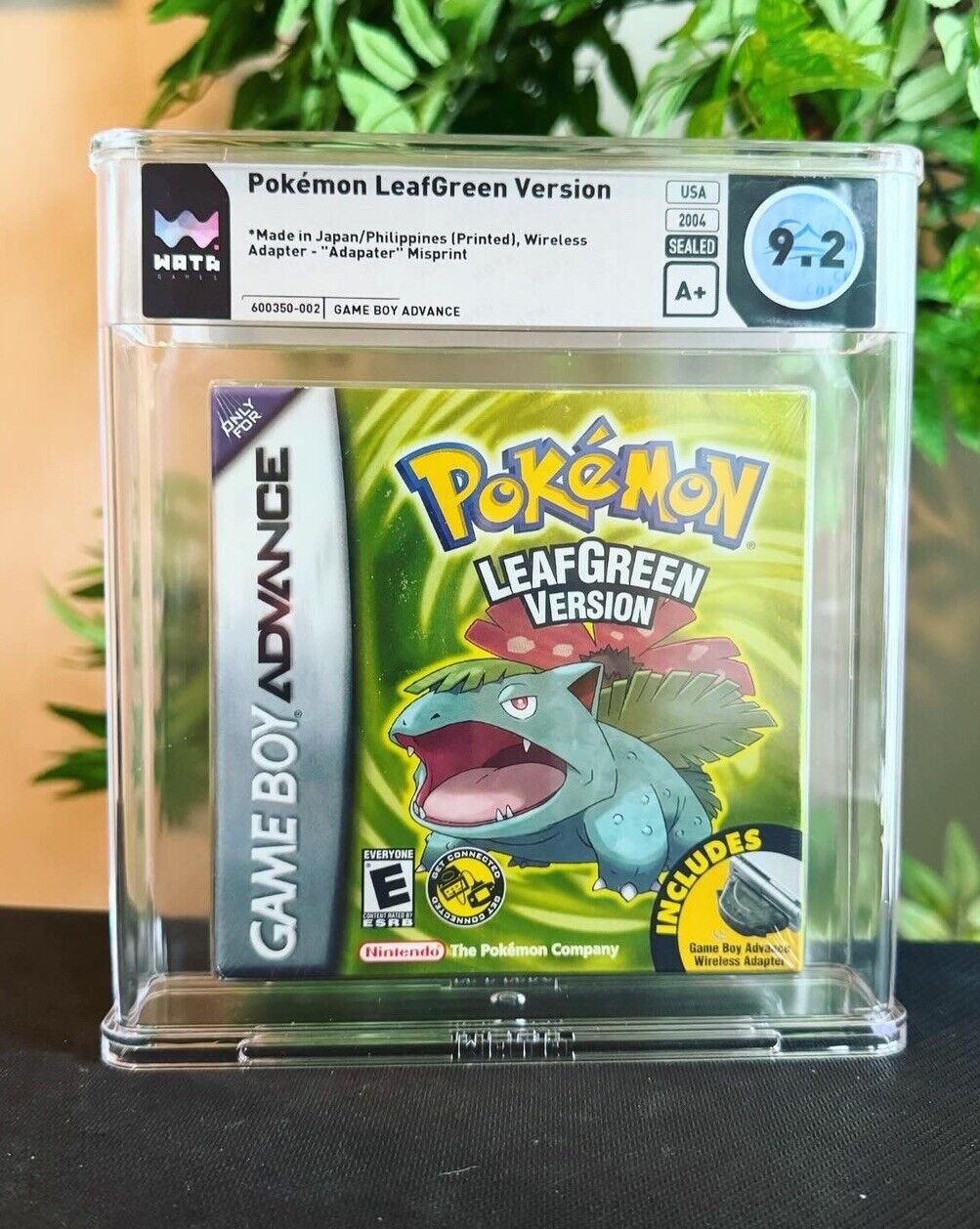 Pokemon LeafGreen Nintendo Game Boy Advance GBA New Sealed WATA 9.2 A+ 1st Print