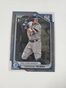 2024 Bowman Base Chrome #BCP-103 Enmanuel Tejeda New York Yankees - Picture 1 of 2