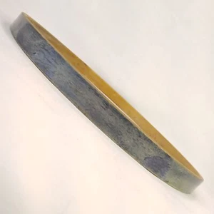 22"x1.5"x3/8" Bass Drum Hoop/Rim Vintage Black Paint No Inlay Channel In Round - Picture 1 of 7