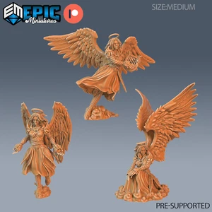 Engel weiblich, Dungeons und Drache Miniatur, D&D Fantasy Wargaming Maßstab 28 mm - Bild 1 von 5