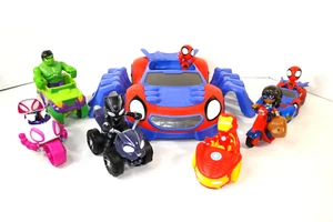 Marvel Spidey & his Amazing Friends Ultimate Web Crawler + 6 Figures & Vehicles - Picture 1 of 24