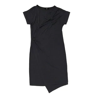 COA Gray Jersey Midi Dress Size L New Minimalist Avant Garde Short Sleeve Modal - Picture 1 of 7