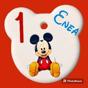 Stella Luna Nuvoletta Minnie Topolino bomboniera Personalizzata Ciondolo - Foto 1 di 11
