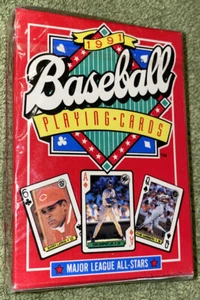 Vtg 1991 Baseball Deck of Playing Cards MLB Made USA 56 All-Star Players No. 286 - Picture 1 of 8