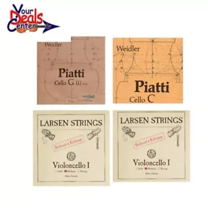 Larsen Cello Soloist A,D Weidler Cello Strings G and C Set 4/4 Medium Gauge - Picture 1 of 1