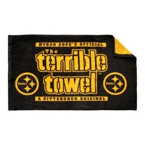 Color Rush Pittsburgh Steelers 1 Side Black Other Gold Terrible Towel Myron Cope - Picture 1 of 1